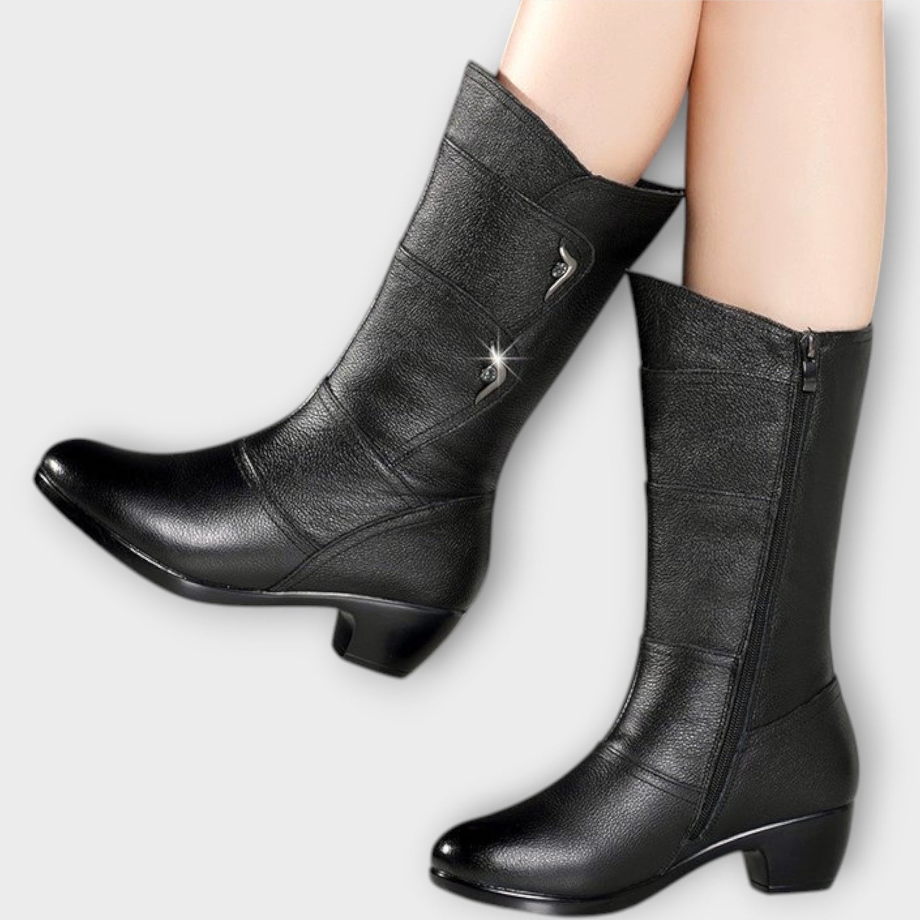Kniehohe Plateaustiefel für Damen – Ansicht 5