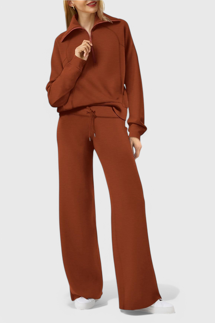Berken Zweiteiliges Langarm-Loungewear-Set