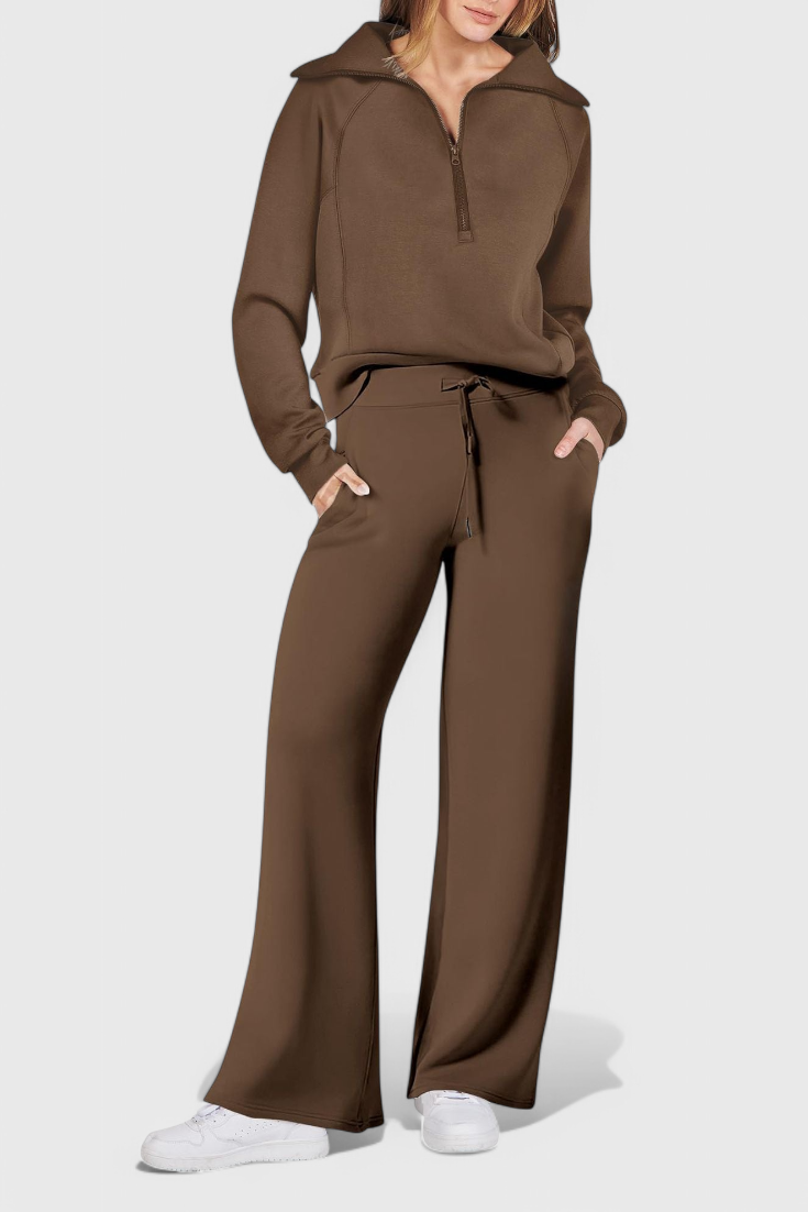 Berken Zweiteiliges Langarm-Loungewear-Set