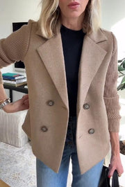 Elegante einfarbige Damenjacke