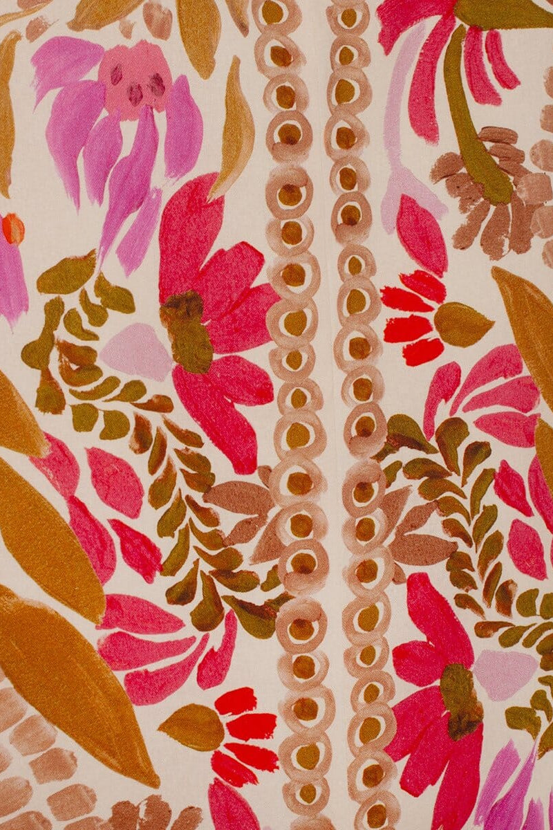 Suzanne Maxikleid mit Blumenmuster und leuchtenden Farben