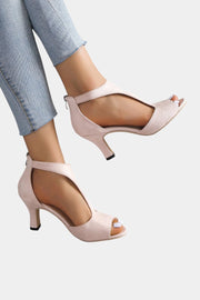 Damen-Sandalen Violy mit mittelhohem Absatz und T-Riemen – Ansicht 5