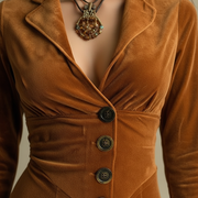 Anna – Langes Samtkleid – Ansicht 2