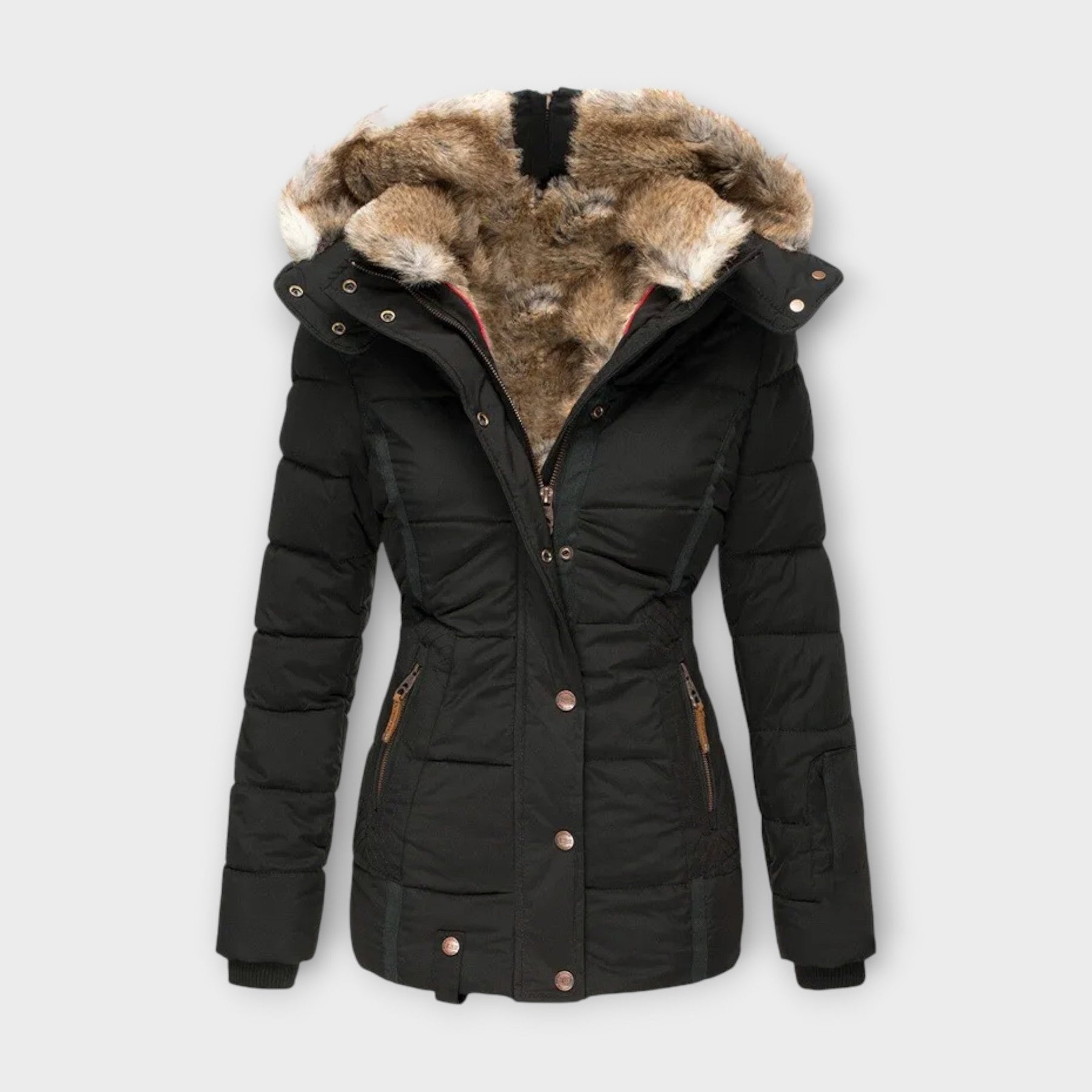 Bequeme Damen-Lederjacke Emine mit weichem Futter