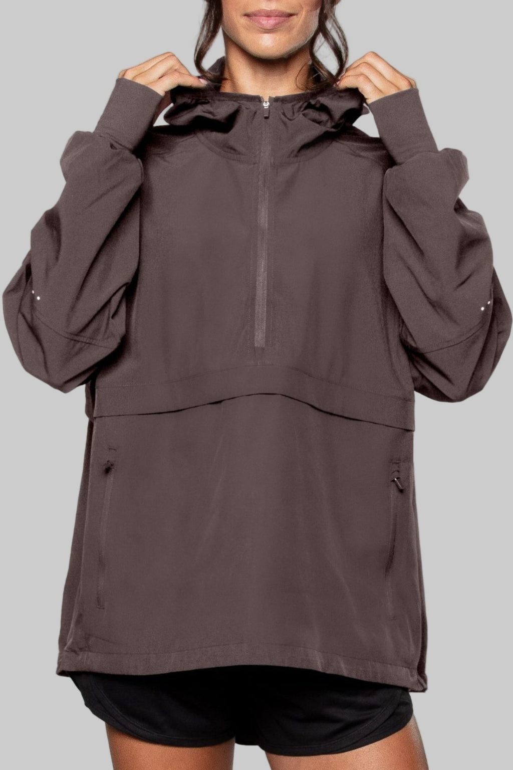 Leichte Windjacke in der Farbe Clay