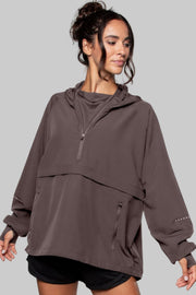 Leichte Windjacke für Damen in Clay – Ansicht 3