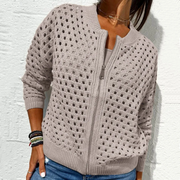 Strickjacke Damen in Khaki