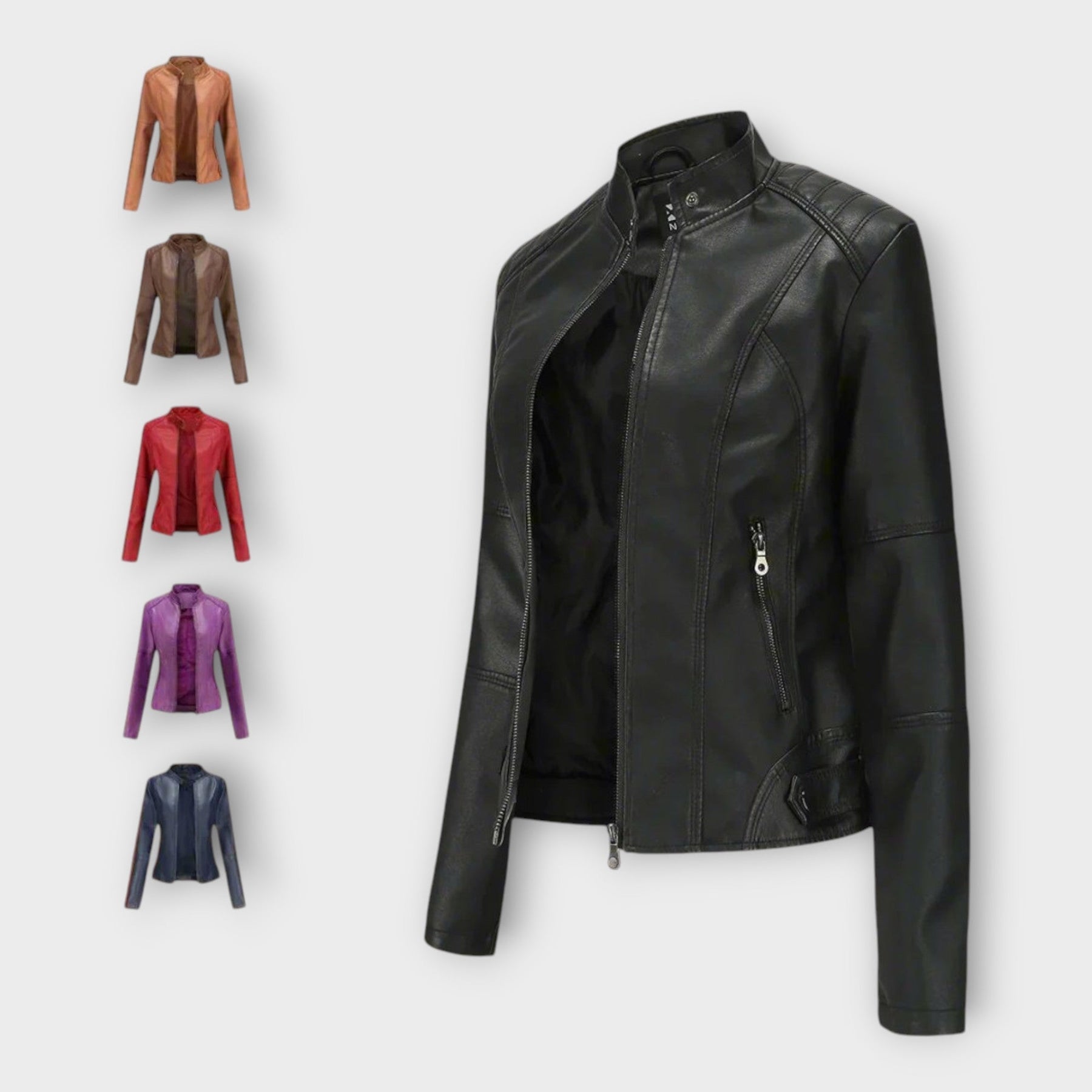 Salome – Elegante Lederjacke für Damen – Ansicht 2
