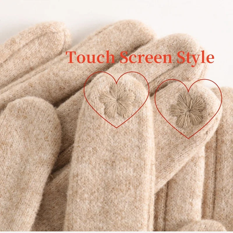 Carol – Kaschmir-Touchscreen-Handschuhe für Damen – Ansicht 2