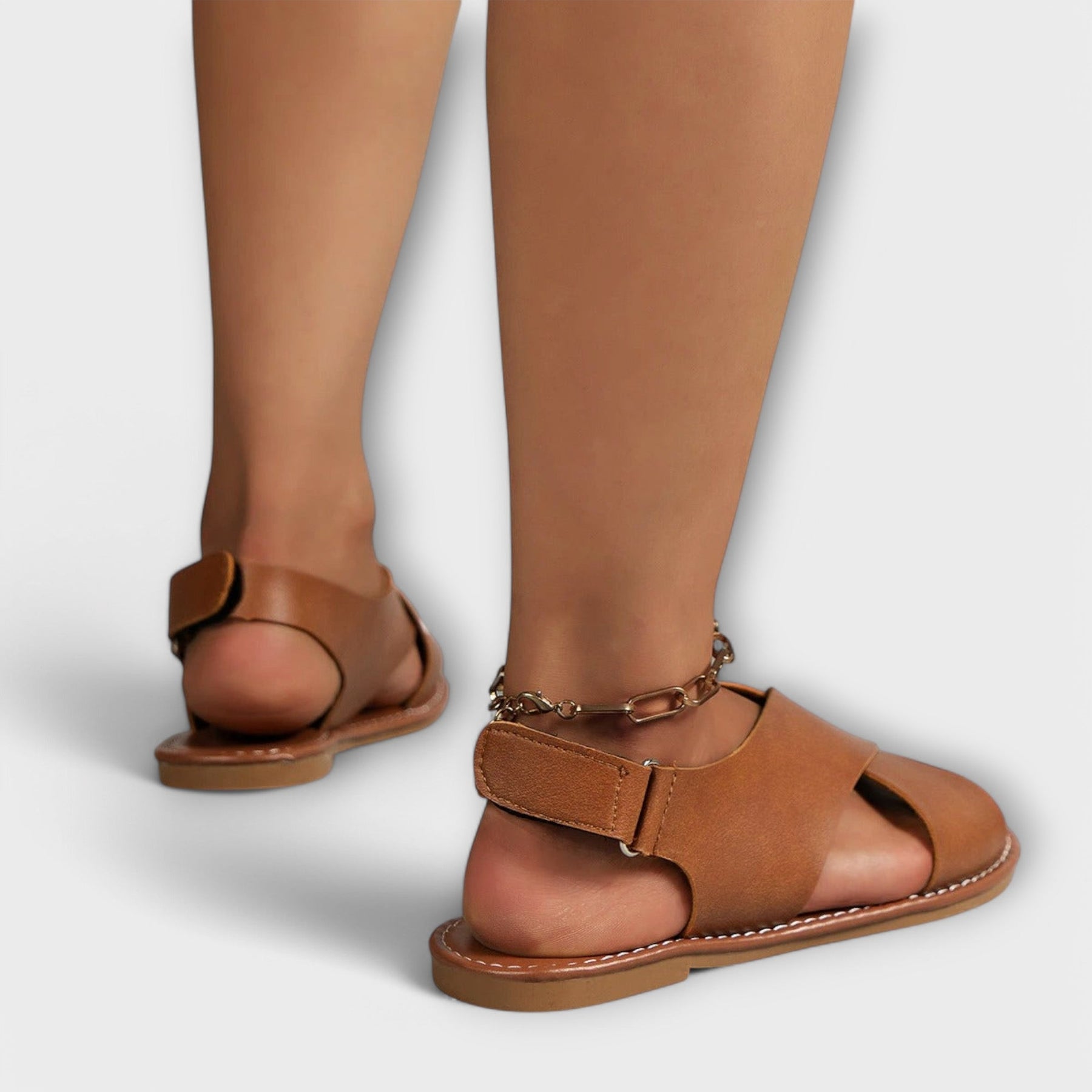 Damensandalen mit Mesh-Design – Ansicht 3