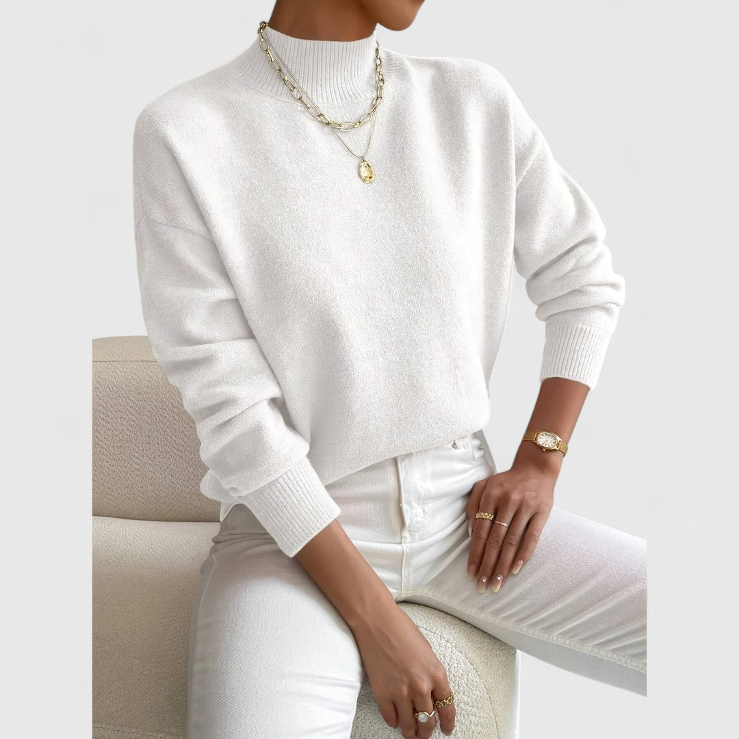 Sam – Klassischer Rollkragenpullover für Damen – Ansicht 2