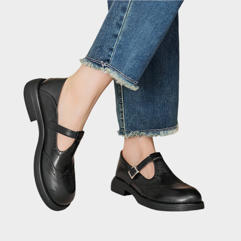Mary Jane – Klassische Loafer für Damen mit Riemen – Ansicht 4