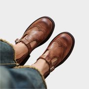 Mary Jane – Klassische Loafer für Damen mit Riemen