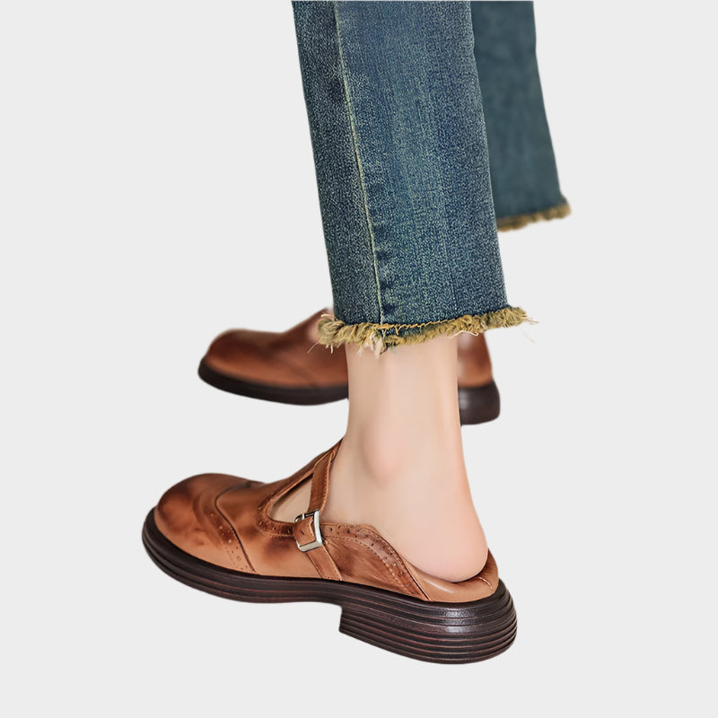 Mary Jane – Klassische Loafer für Damen mit Riemen – Ansicht 3