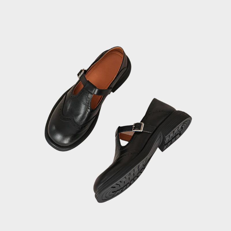 Mary Jane – Klassische Loafer für Damen mit Riemen – Ansicht 5