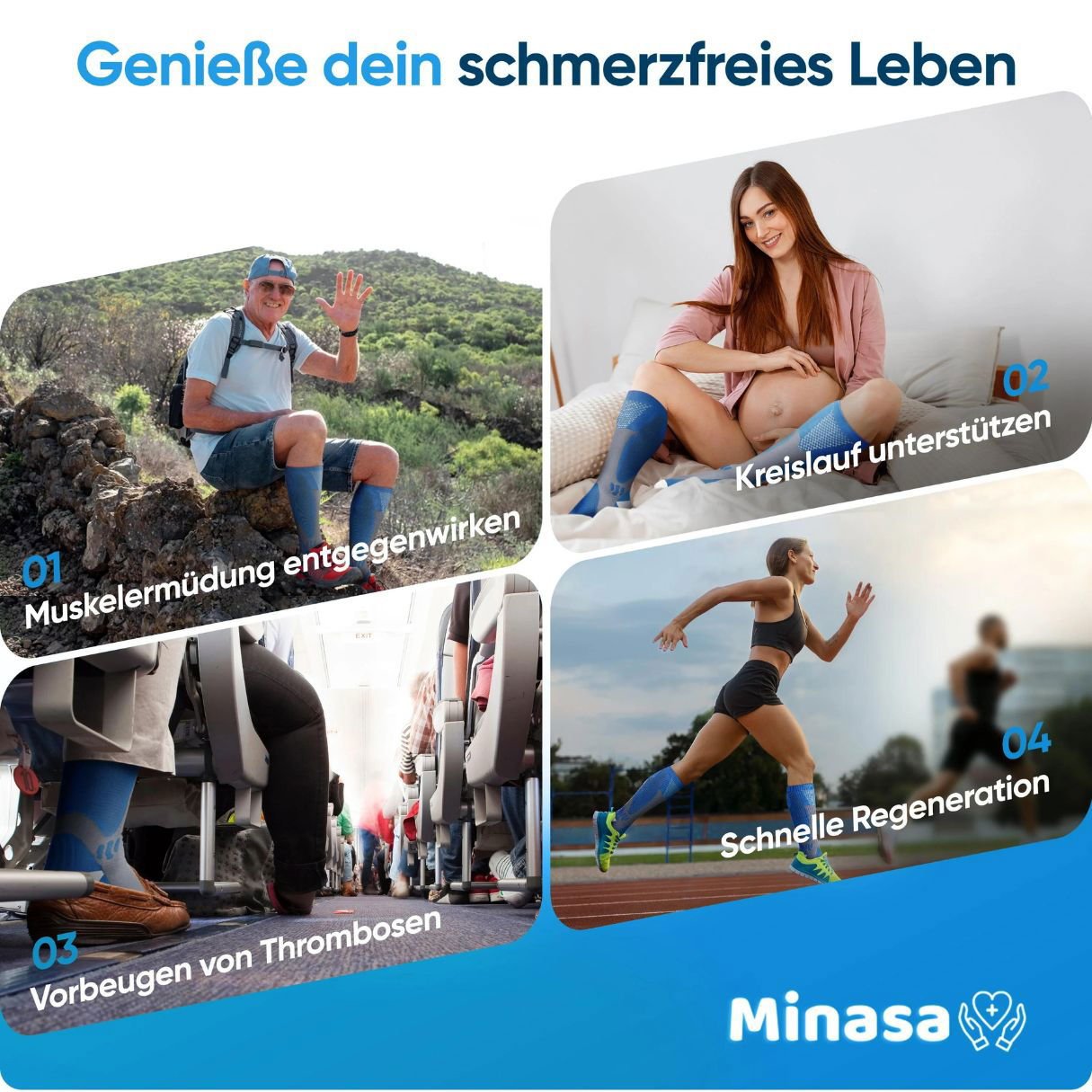 Minasa Kompressionsstrümpfe