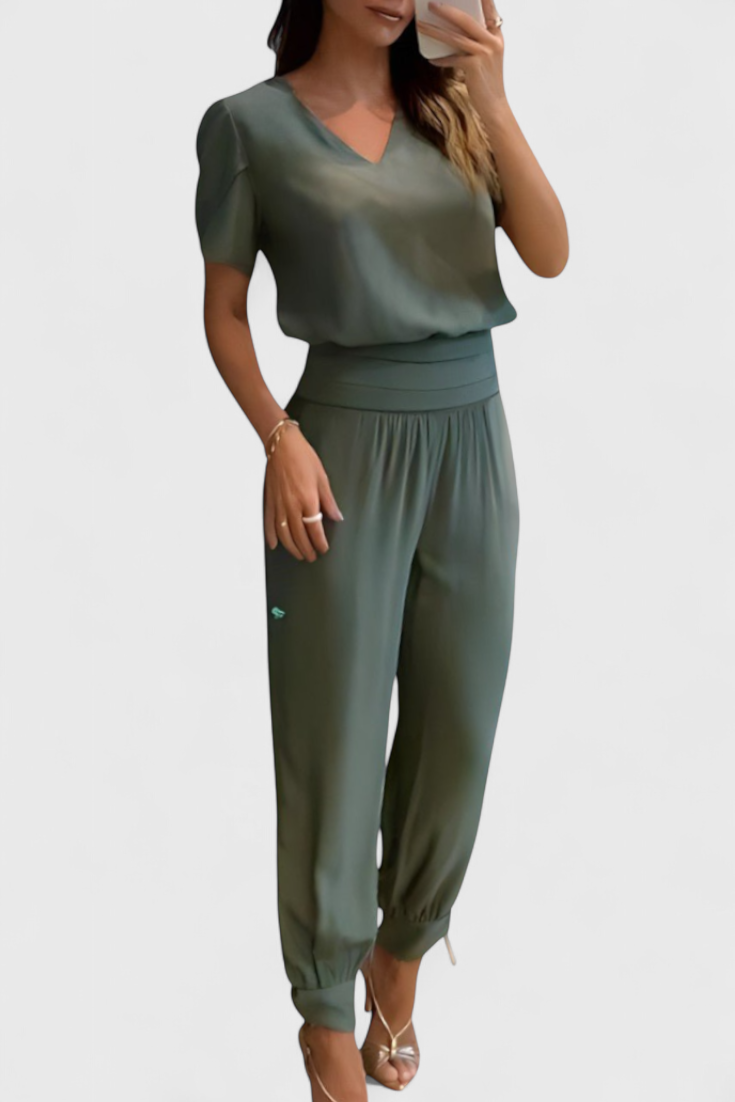 Cassandra Blusen- und Hosen-Set