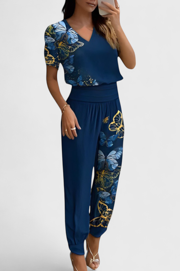 Cassandra Blusen- und Hosen-Set