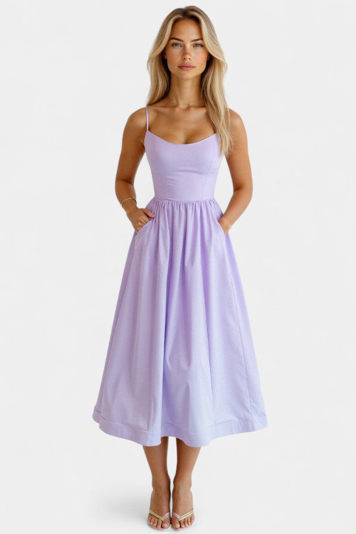 Marvelle – Ärmelloses Midikleid für Damen – Ansicht 15