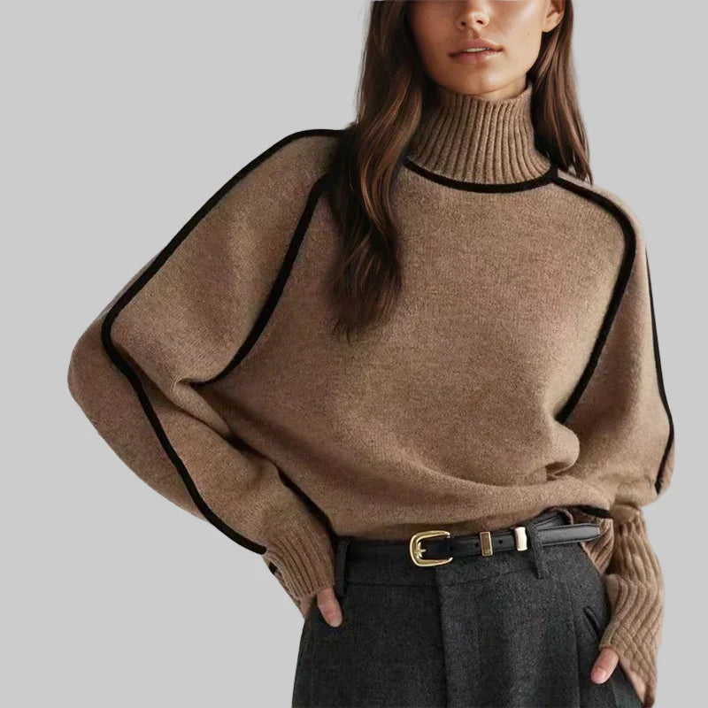 Alexandra – Eleganter weicher Rollkragenpullover für Damen – Ansicht 2