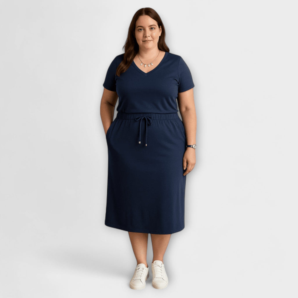 Danielle – Elegantes Top und Rock mit Rundhalsausschnitt