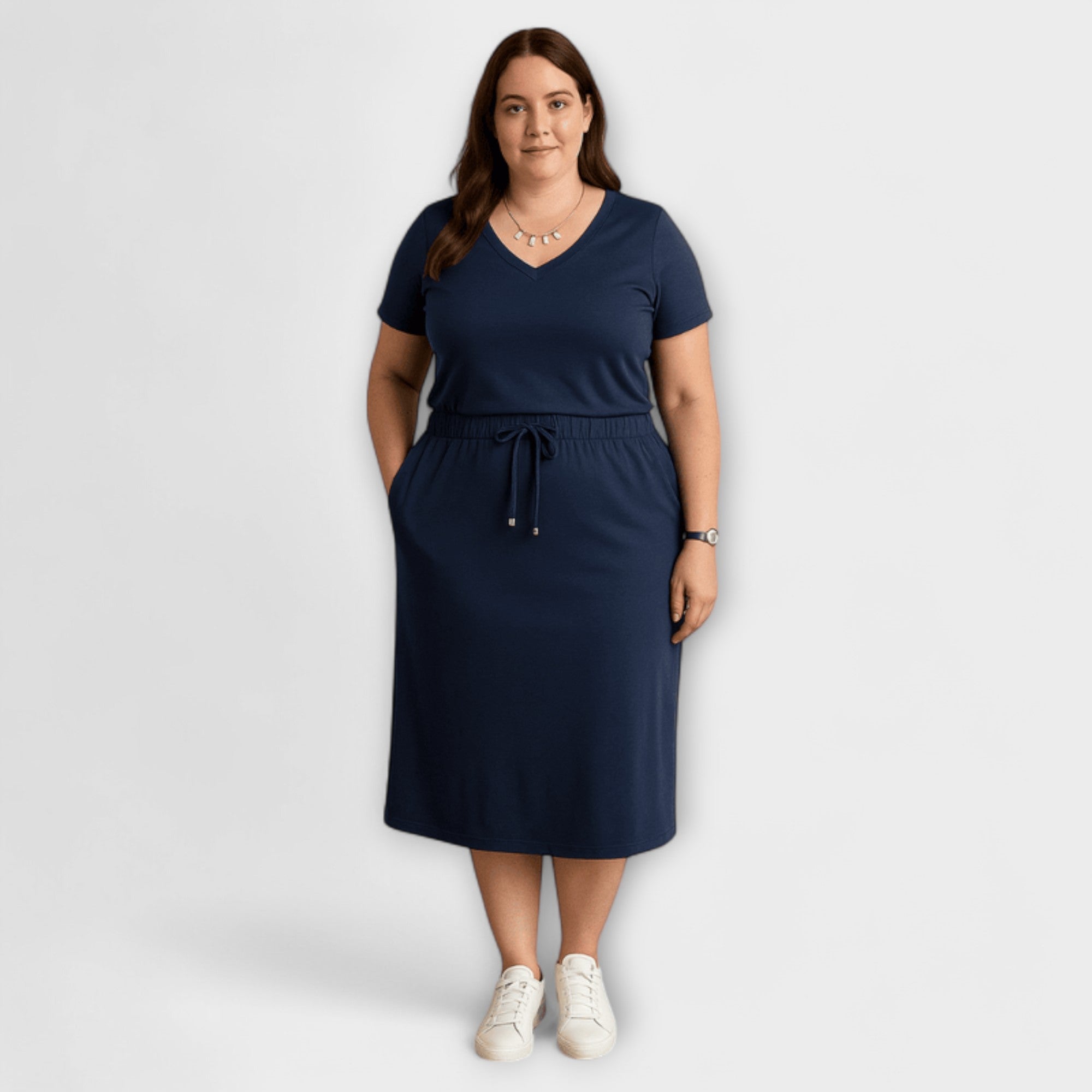 Danielle – Elegantes Top und Rock mit Rundhalsausschnitt