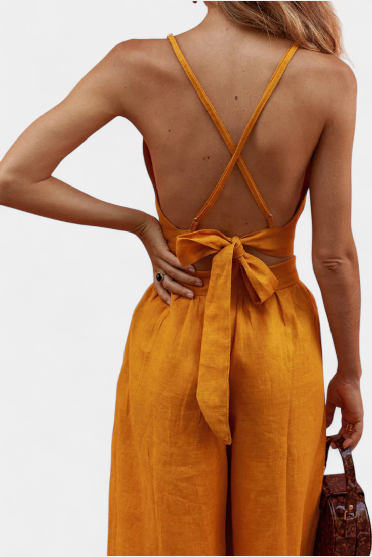 Damen-Set Valentina mit Spitzenweste und weiter Hose – Ansicht 6