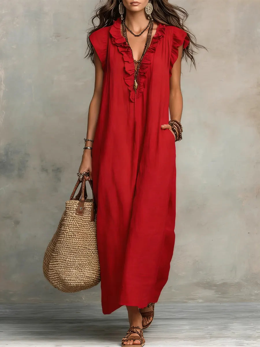 Jutta | Boho-Maxikleid für Damen
