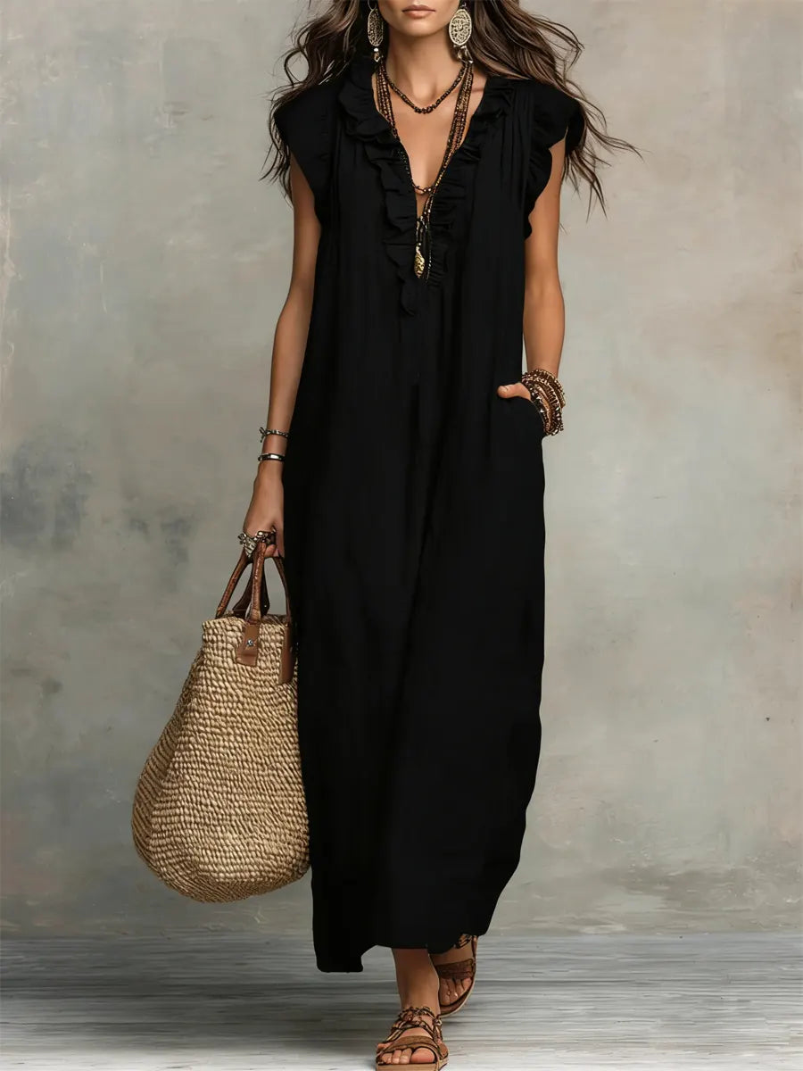 Jutta | Boho-Maxikleid für Damen
