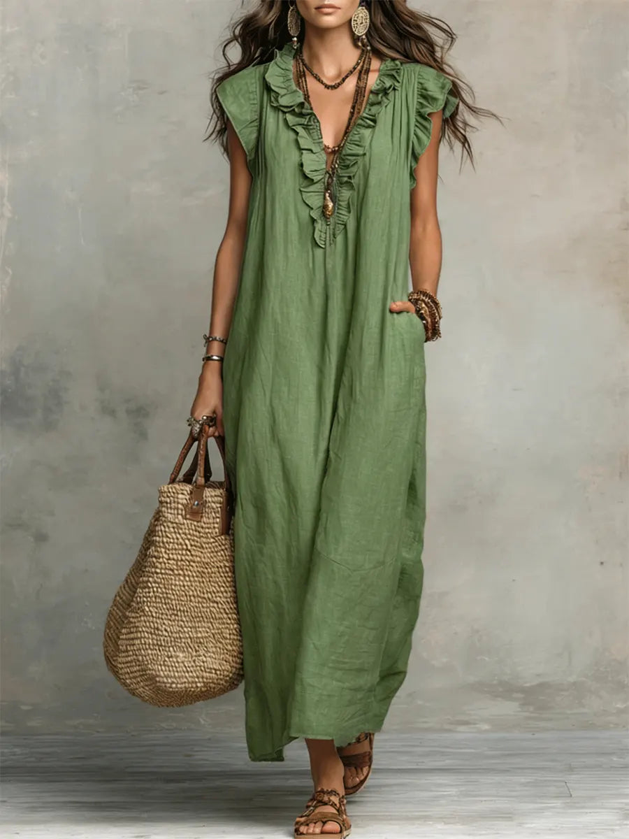 Jutta | Boho-Maxikleid für Damen