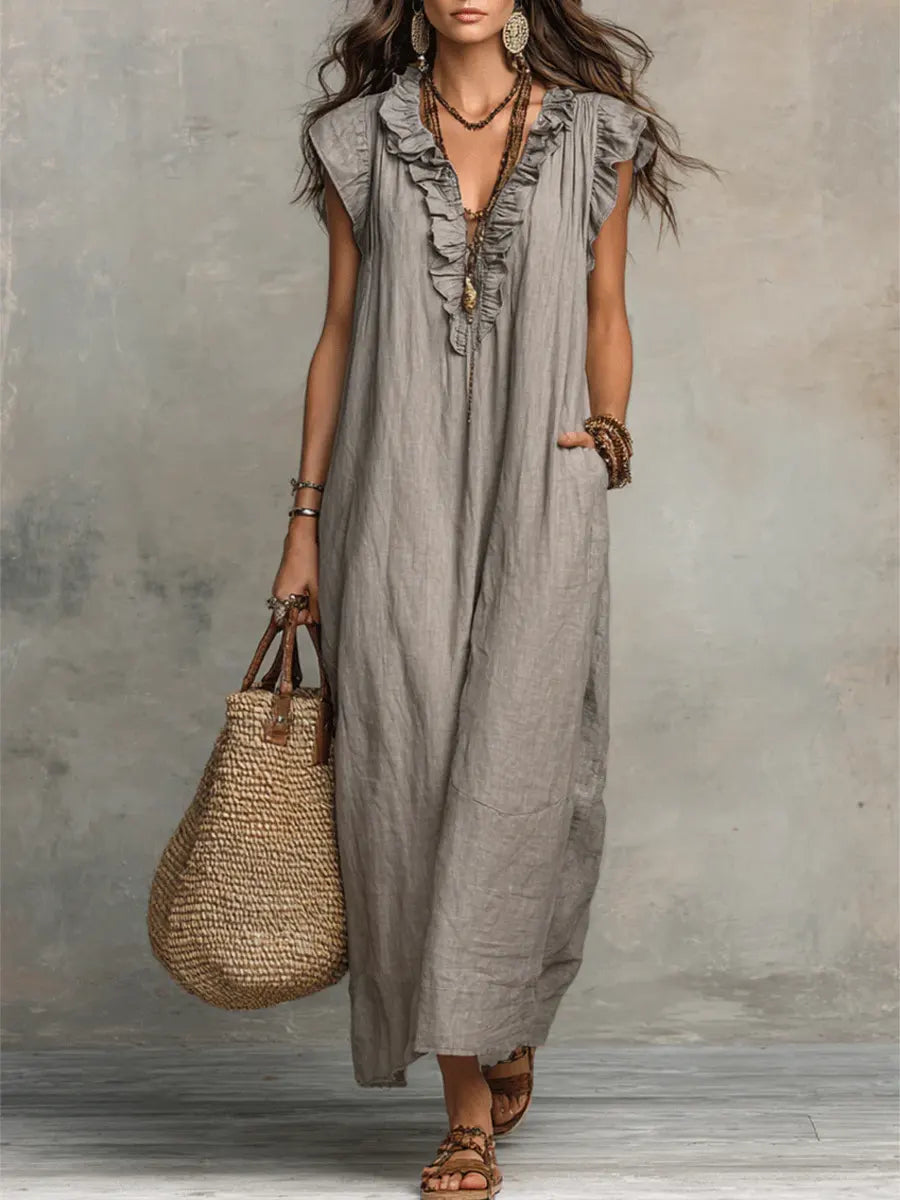 Jutta | Boho-Maxikleid für Damen