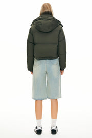 Camara – Kurze gesteppte Damen-Winterjacke mit Kapuze – Ansicht 7