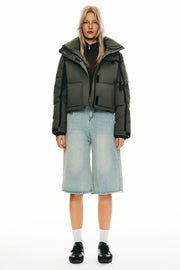 Camara – Kurze gesteppte Damen-Winterjacke mit Kapuze – Ansicht 5