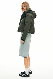 Camara – Kurze gesteppte Damen-Winterjacke mit Kapuze – Ansicht 6