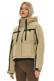 Camara – Kurze gesteppte Damen-Winterjacke mit Kapuze – Ansicht 11