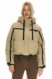 Camara – Kurze gesteppte Damen-Winterjacke mit Kapuze – Ansicht 10