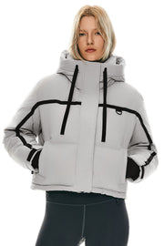 Camara – Kurze gesteppte Damen-Winterjacke mit Kapuze – Ansicht 18