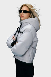 Camara – Kurze gesteppte Damen-Winterjacke mit Kapuze – Ansicht 23