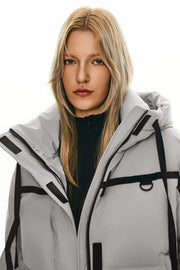 Camara – Kurze gesteppte Damen-Winterjacke mit Kapuze – Ansicht 22