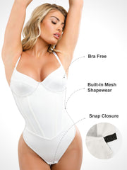 Damen-Korsett-Body mit String und Bauchkontrolle – Ansicht 2
