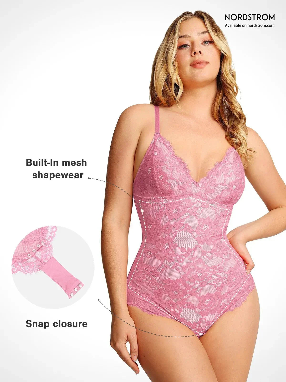 Formender Damen-Spitzenbody im Tanga-Schnitt