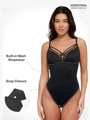 Transparenter ärmelloser Damen-Mesh-Body – Ansicht 2
