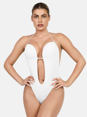 Damen-Body mit offenem Rücken und dünnen Trägern