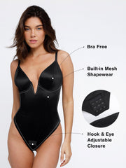 Damen-Tanga-Body mit tiefem Ausschnitt – Ansicht 2