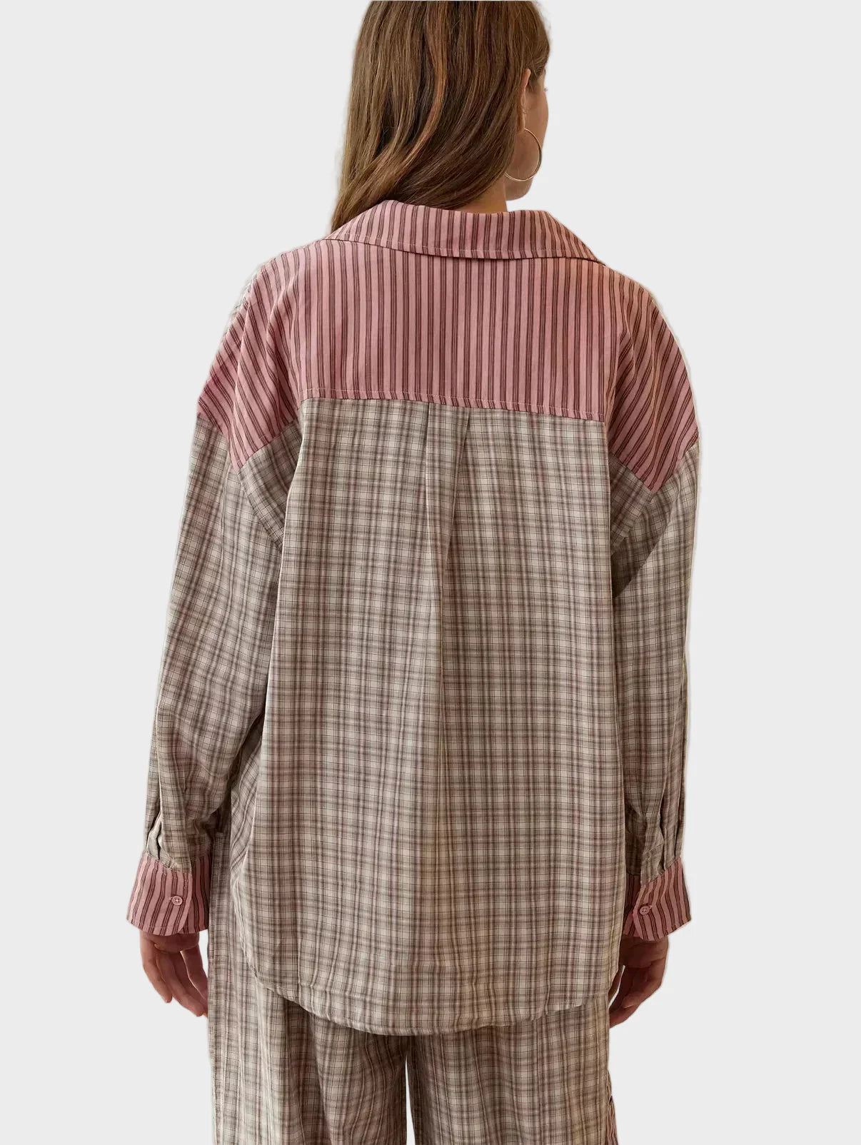 Sarah – Damen-Pyjama-Set mit Oberteil und Hose – Ansicht 3