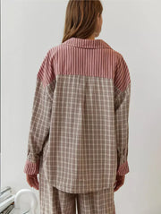 Sarah – Damen-Pyjama-Set mit Oberteil und Hose – Ansicht 3