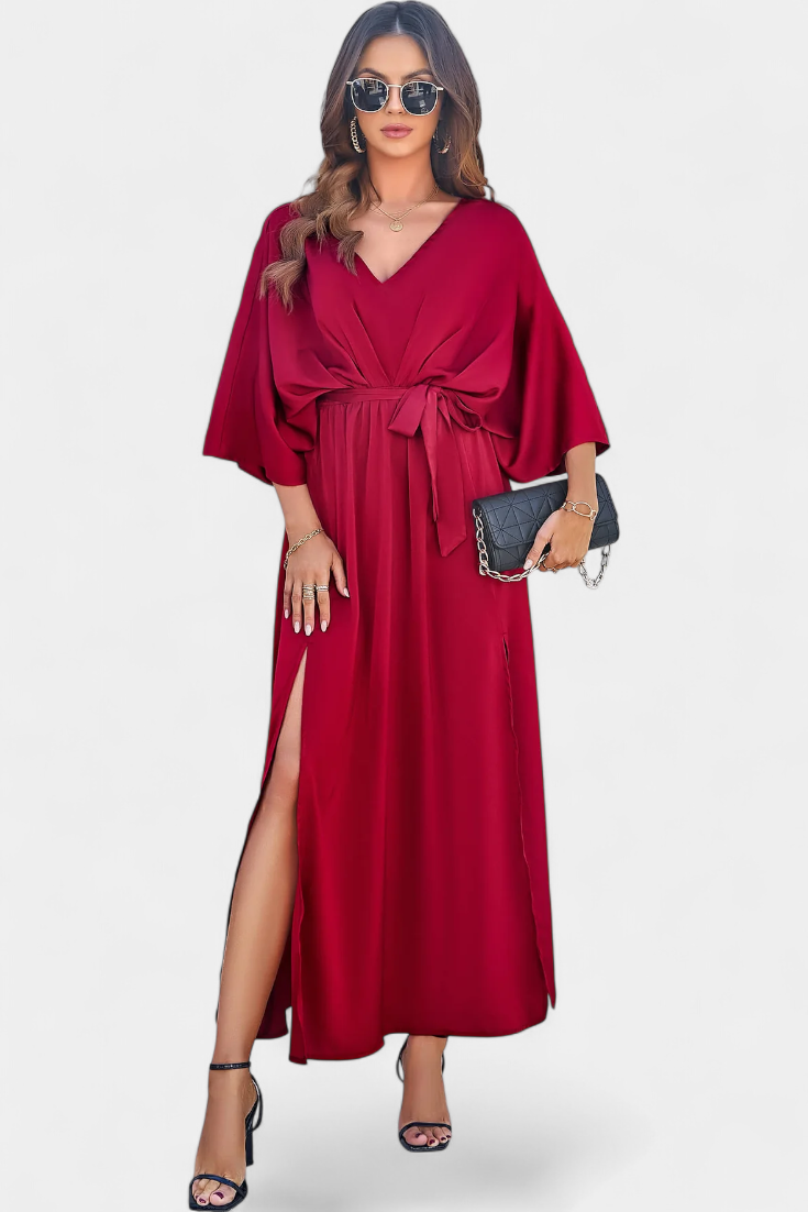 Elegantes Kleid von Milly mit Schleife und Öffnung