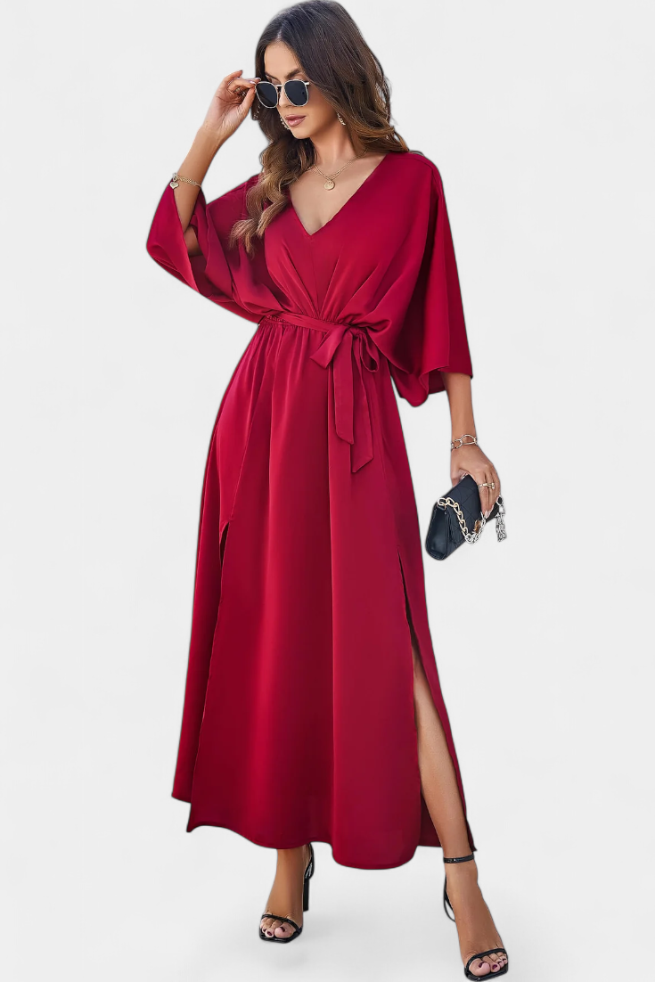 Elegantes Kleid von Milly mit Schleife und Öffnung