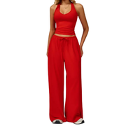 Damen-Trainingsanzug-Set mit weiter Hose – Ansicht 2