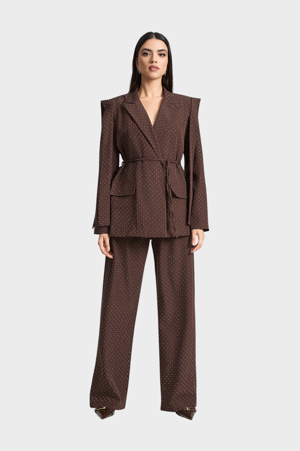 Strass-Jacke und Hose Set